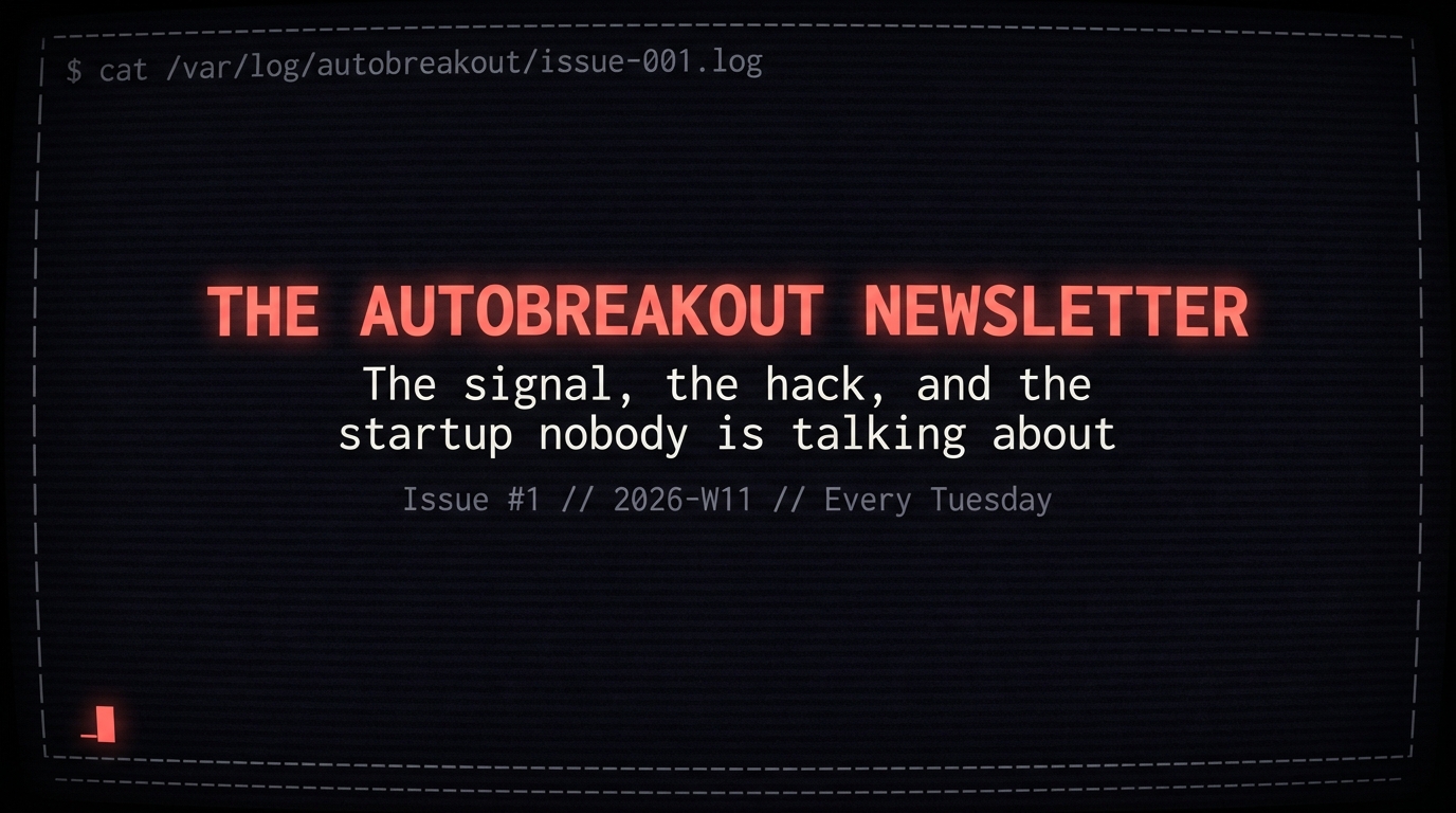 Issue #1 - The signal, the hack, and the startup nobody is talking about