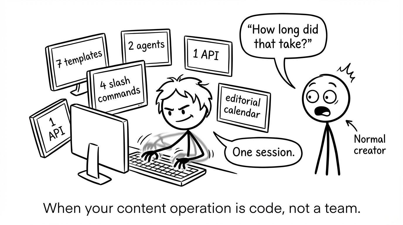 Build Log - when your content operation is code, not a team