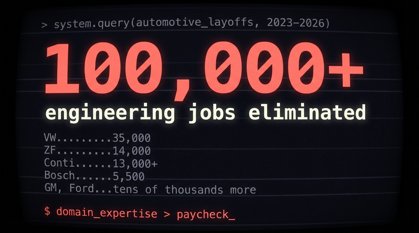 100,000+ engineering jobs eliminated